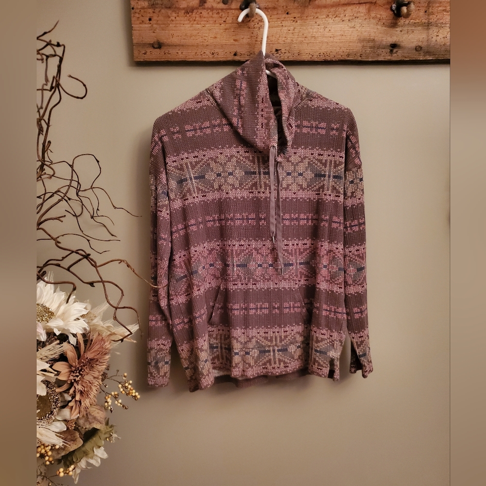 Chaps Aztec Print Hoodie